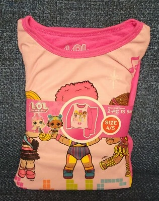 NUEVO - L.O.L. Juego de dormir pijama rosa sorpresa, niñas, talla 4/5 Foto 1 de 3