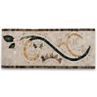 B0110P Smaragdgold 6,3x15 Marmor Mosaik Rand Listello Fliese poliert