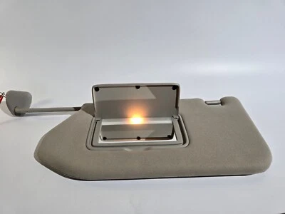 2019 2020 NISSAN PATHFINDER LEFT (DRIVER SIDE) Visor OEM-Tan / Beige Illuminated - Image 1 of 4
