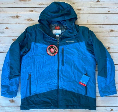 COLUMBIA WISTER SLOPE INSULATED SKI JACKET MENS XL BLUE NEW WITH TAGS $150 - Image 1 of 4