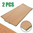 Premium Quality Stripboard Uncut Copper Pcb Platine Circuit Perf Board (2Pcs)
