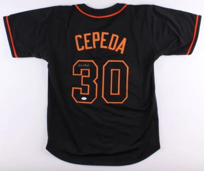 Camiseta Orlando Cepeda Firmada Gigantes (JSA) 1967 N.L. MVP / 1958 NL Novato del Año Foto 1 de 4