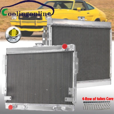 4-Row Core Radiator For 1975-1978 1977 Ford Mustang II Ghia Base 5.0L V8 Engine - Image 1 of 4