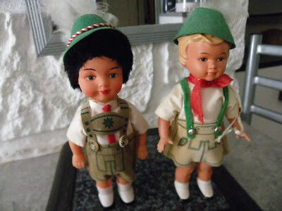 2 POUPEES FOLKLORIQUES TYROL  15   T B ETAT - Photo 1/3