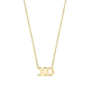 XO Delicate Necklace 14K Gold - Picture 1 of 6