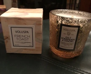 Lot (2) Voluspa French Toast & Gilt Pomander & Hinoki Candle - Picture 1 of 4