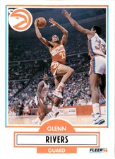 1990  Fleer Update #U-3 Glenn Rivers    Atlanta Hawks