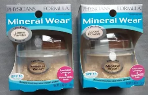 2 Physicians Formula Mineral Wear Talc-Free Loose Powder Translucent Light #2449 - Picture 1 of 1