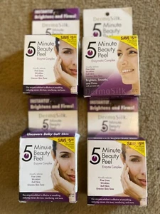 DermaSilk 5 Minutes Beauty Peel .25oz Travel Size “Lot Of 4” - Picture 1 of 3
