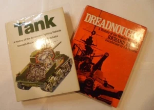 Book Find - lot of 2 Hardcover - Tank History of Fighting Vehicle + Dreadnaught - Picture 1 of 10