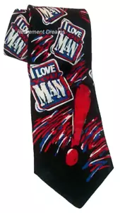 Bud Light BEER Herren Krawatte Krawatte I love you man rot blau Original Kollektion MMG - Bild 1 von 2