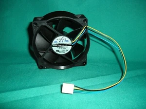 12V  DC Brushless Fan 4-pin , 80 x 80 x 25mm CPU / Laser / Printer Cooling Fan   - Picture 1 of 4