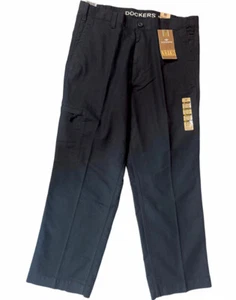 PANTALONES DOCKERS DEADSTOCK 09 NEGROS CARGO D3 CORTE CLÁSICO DELANTEROS PLANOS TALLA 36/29 NUEVOS - Imagen 1 de 9