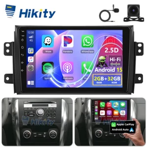 9" CarPlay Android 15 Autoradio Für Suzuki SX4 Fiat Sedici 06-13 2+32G GPS Navi - Bild 1 von 15