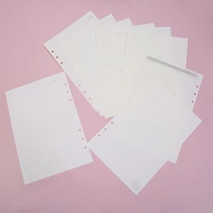 Binder Notebook Paper A5 Refill 6 Hole Filler Inserts Loose Leaf Paper 45 Pages - Picture 1 of 55