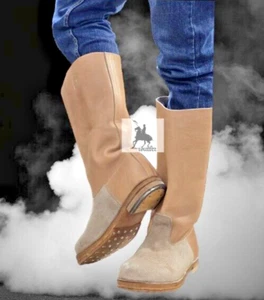 German Marching Boots, Tan Leather , WW2 M39 Jackboot, All Sizes Available - Picture 1 of 4