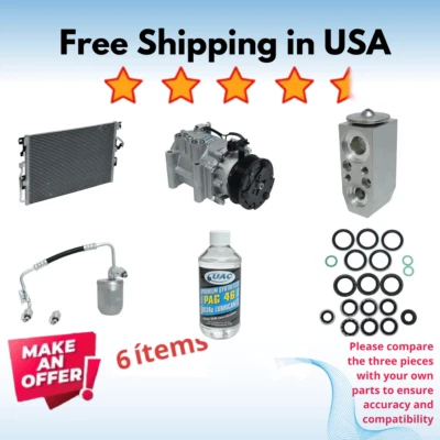 Compressor, Condenser & Valve A/C Fit Saturn Vue 2004-2005 - Image 1 of 4