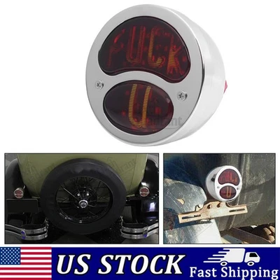 Luz trasera de freno retro cromada roja Len apta para Ford modelo A/AA base 1928-1931 Foto 1 de 4