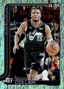 2025-26 Topps Basketball Aqua Holo Foil SSP Isiah Collier - Picture 1 of 2