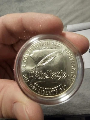 United States Constitution Coin 1987 Silver Dollar - Image 1 of 3