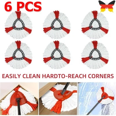 6PCS Wischbezug Clean Moppkopf Ersatzkopf für Vileda Turbo Wischmop Easy Wring - Bild 1 von 4
