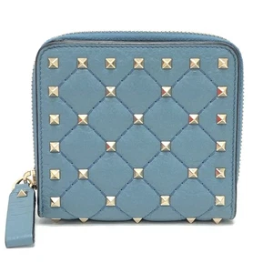 VALENTINO Quilted Rock Studs Wallet Compact Wallet Faltgeldbörse - Bild 1 von 18