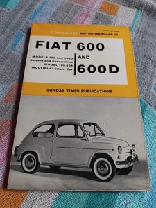 Fiat 600 600D 1955-64 Olyslager Owners Workshop Manual Handbook VGC 100 100D 108 - Picture 1 of 24