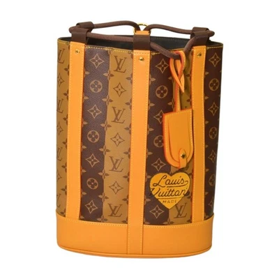 Bolso de Hombro Louis Vuitton NIGO M45968 Monograma Rayas Landone Mensajero Marrón Foto 1 de 4