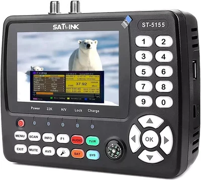 Satlink ST-5155 H.265 (10 Bit ) DVB-S/S2/T/T2/C Combo Messgerät - Bild 1 von 4