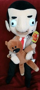 MR BEAN & TEDDY SOFT PLUSH PAIR QUIRON 2006 POSABLE TAGGED RARE 17" CHARACTERS  - Picture 1 of 18
