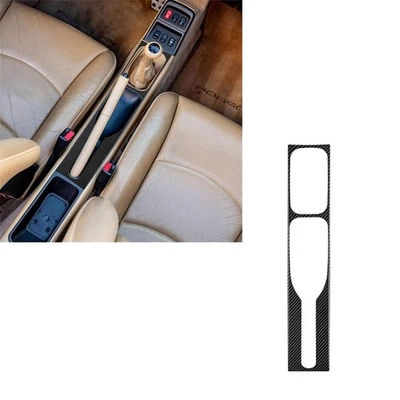 Cubierta de moldura de palanca de cambios de consola central de fibra de carbono para Porsche 911 1989-1997  Foto 1 de 4