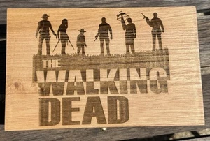 The Walking Dead Laser Engraved Decorative Keepsake Box 8.3 X 5.2 X 3.5 Inch - Picture 1 of 9