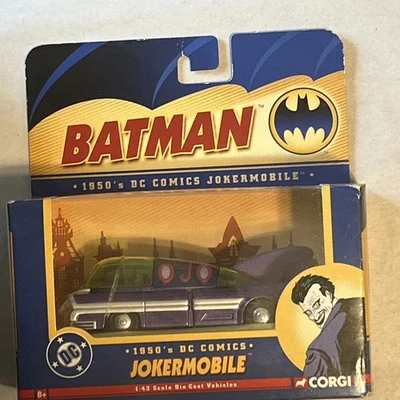 Vintage 2005 Batman Corgi 1950s Dc Comics JOKERMOBILE batmobile 1:43 Die Cast - Image 1 of 4