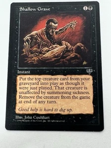 Magic The Gathering Mirage Shallow Grave MTG TCG CCG LP+ - Picture 1 of 18