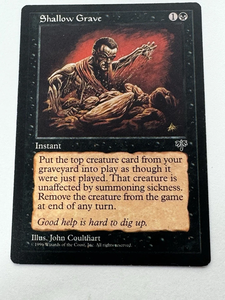 Magic The Gathering Mirage Shallow Grave MTG TCG CCG LP+ - Image 1 of 4