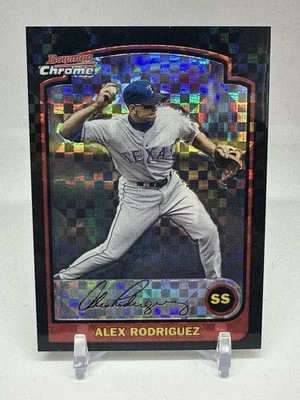 Bowman Chrome Alex Rodriguez #129 SP X-Fractor Rangers Mariners 2003 Foto 1 de 2