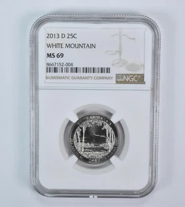 2013-D Washington Quarter ATB White Mountain MS69 NGC *5795 - Picture 1 of 5