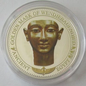 Salomonen 2 Dollars 2016 Ancient Egypt Goldene Maske von Wendjebauendjed Silber - Bild 1 von 2