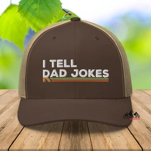 I Tell Rad Dad Bromas Divertido Papá Juego de palabras Sombrero de camionero para hombre - Imagen 1 de 32