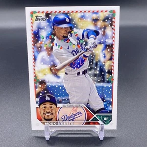 SSP! 🚨2023 Topps Holiday Mookie Betts Xmas Lights Code 515 Los Angeles Dodgers - Picture 1 of 2