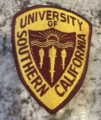 Adesivo de ombro vintage USC UNIVERSITY OF SOUTH CALIFORNIA polícia DPS - Imagem 1 de 2