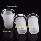 3PC Glass Adapter Converter Bong Pipe Reducer Connector 14mm Female To 18mm Male