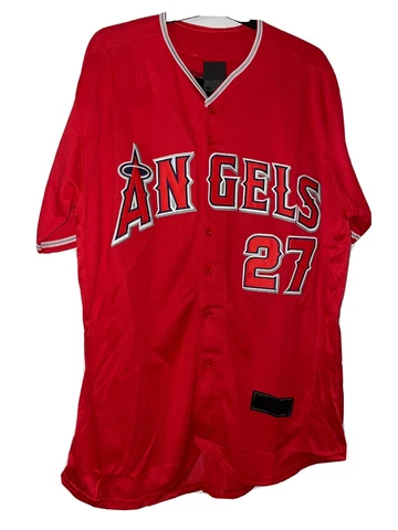 Mike Trout Los Angeles Angels jersey red Cover