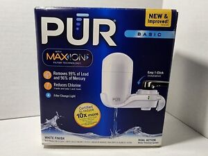 PUR with MAXION Basic Faucet Mount Filtration System White Finish FM-333B New