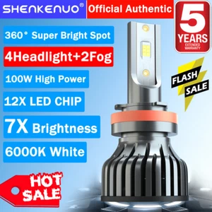 Faro LED haz alto bajo + bombilla antiniebla F8 6000K para Nissan Rogue 2014-2020 - Imagen 1 de 13