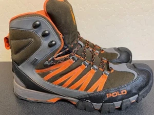 Polo Ralph Lauren Canterwood Brown Gortex Orange Hiking Boots Boot Men's 13 - Picture 1 of 5