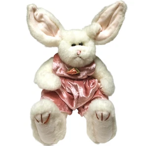 Ty Attic Treasures Sara The White Rabbit Posable Sits Stands 11"-14" - Picture 1 of 6