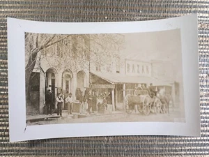 RPPC Main Street Harry Dolan Store Front Brownville Nebraska Real Photo Postcard - Picture 1 of 2