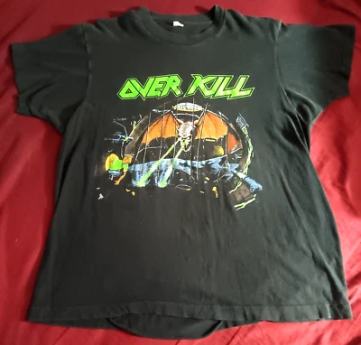 OVERKILL - UNDER THE INFLUENCE VINTAGE ORIGINAL 1988 SHIRT 1 owner metallica - Image 1 of 4