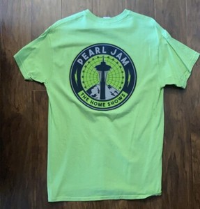 Pearl Jam 2018 Seattle WA Home Shows Official Concert T-Shirt Tour Space Needle